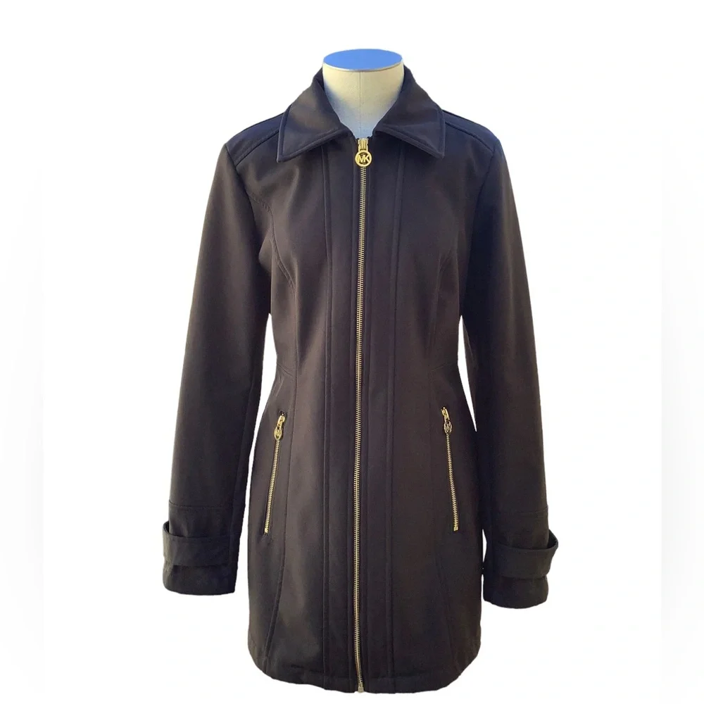 MICHAEL KORS WOMEN’S BLACK‎ RAIN AND ALL WEATHER COAT. SIZE XS